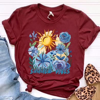 Floral Summer Vibes DTF Print