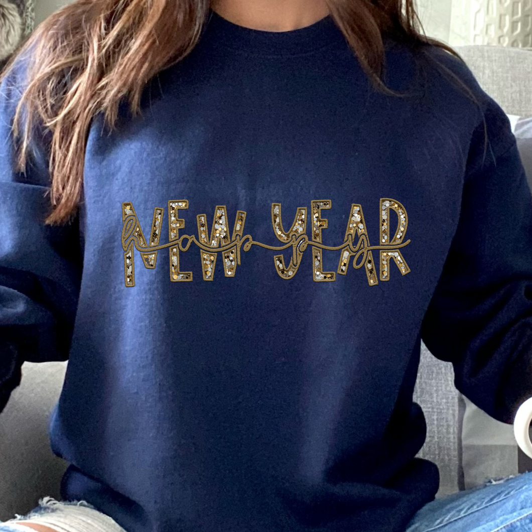 Happy New Year DTF Print