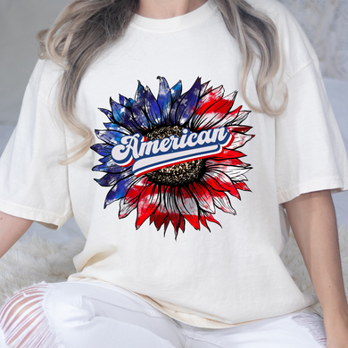 American Sunflower DTF Print