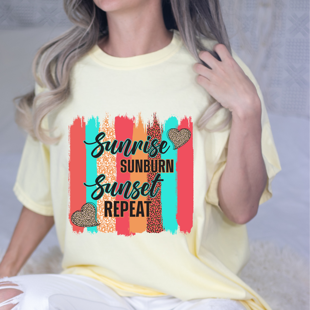 Sunburn Repeat DTF Print