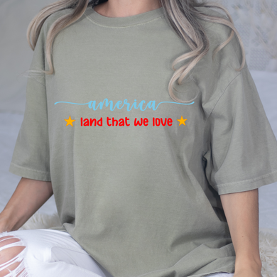 Land We Love DTF Print