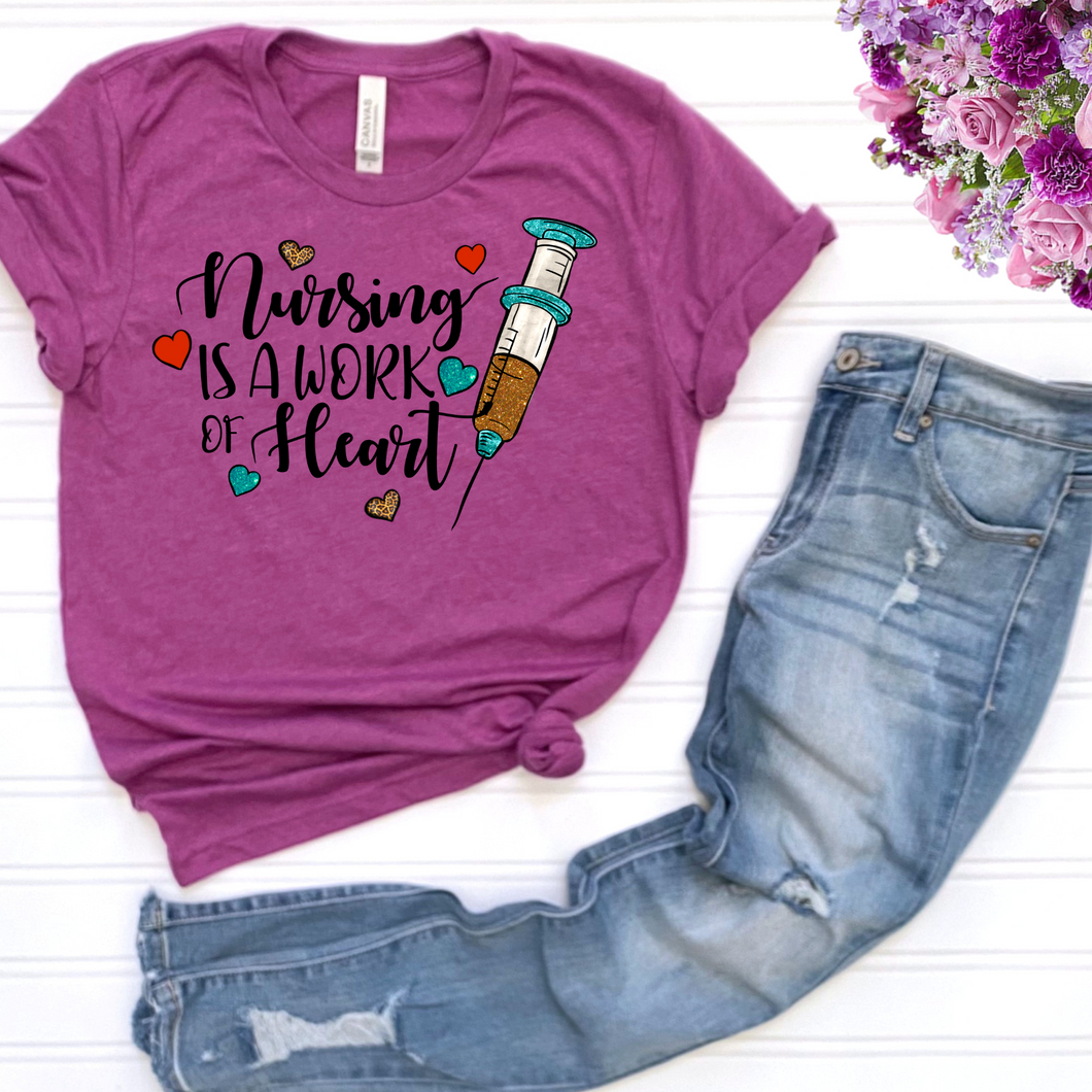 Nursing is a work of Heart DTF Print