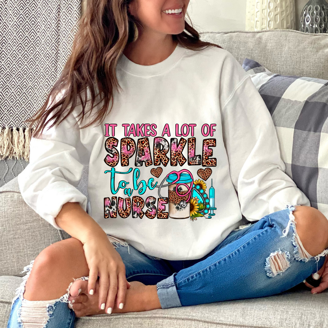It takes alot of sparkle, Nurse DTF Print