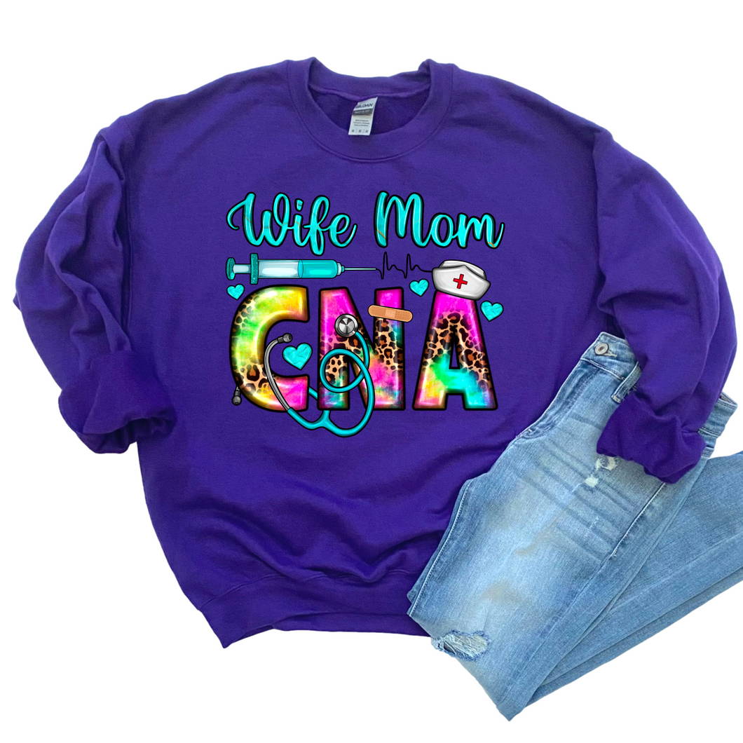 Wife Mom CNA DTF Print