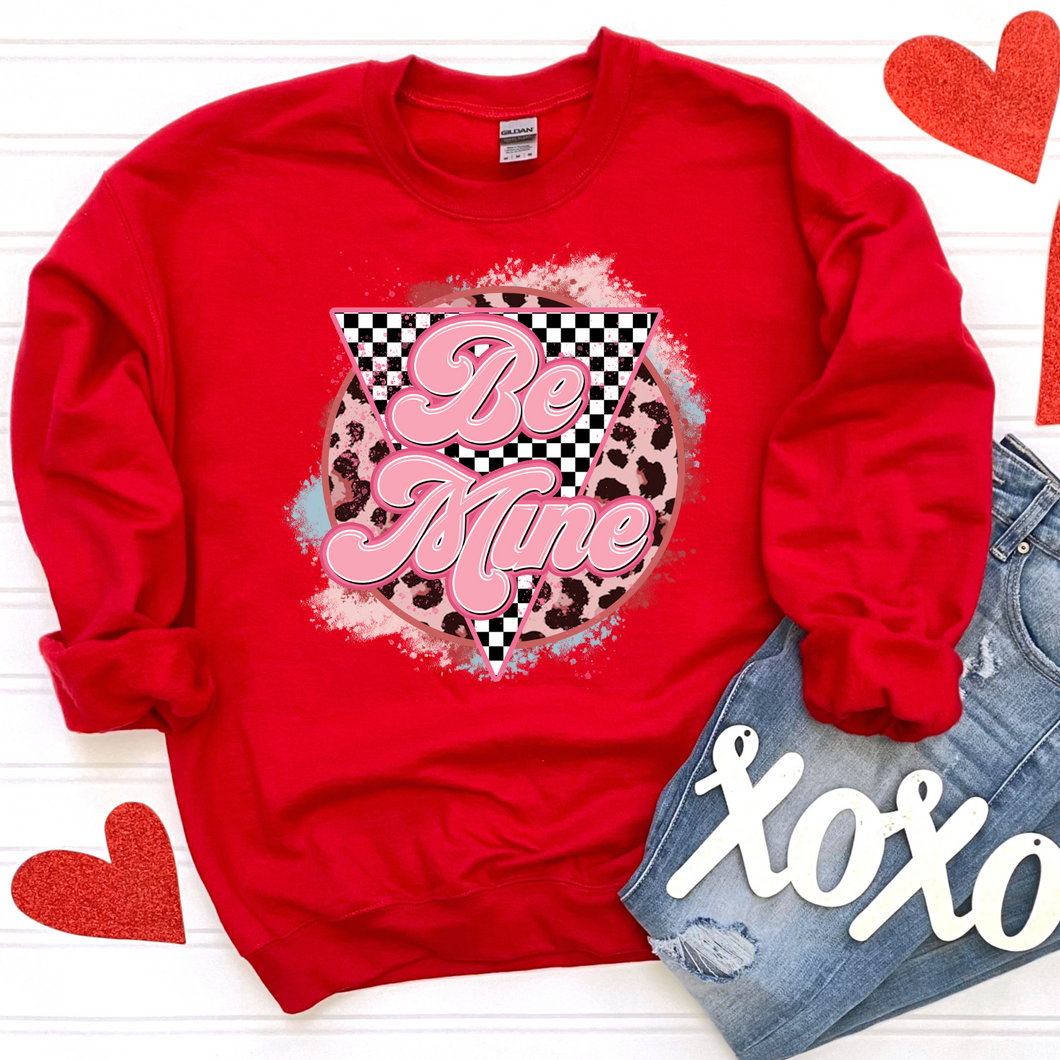 Be Mine Retro Leopard DTF Print