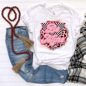 Be Mine Retro Leopard DTF Print