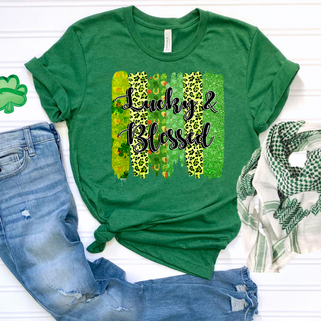 Lucky & Blessed DTF Print