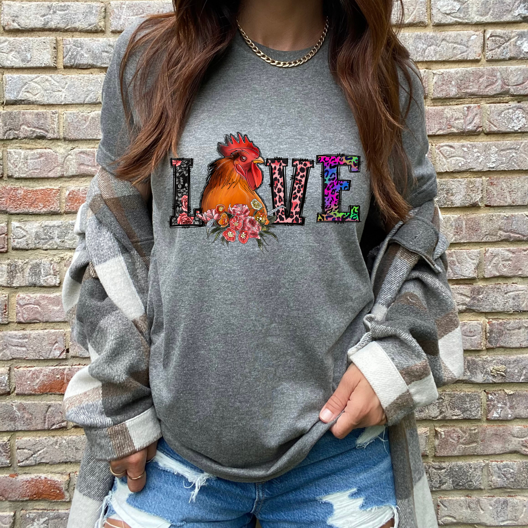 Chicken Love DTF Print