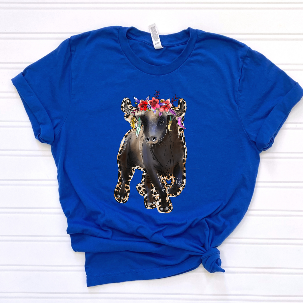 Leopard Cow DTF Print