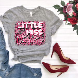 Little Miss Valentine DTF Print