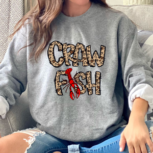 Crawfish Heart Pattern DTF Print