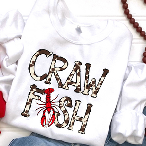 Cow Print Crawfish DTF Print