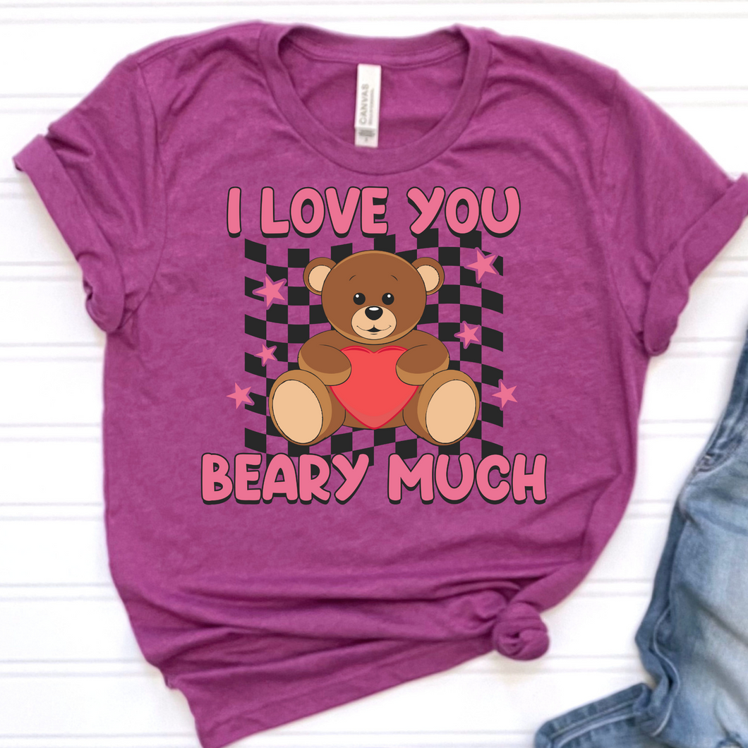 I Love You Beary Much DTF Print