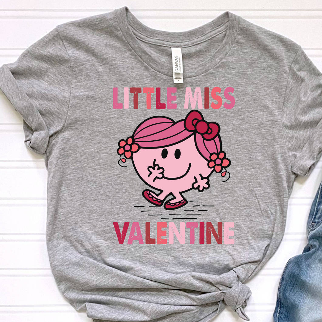 Little Miss Valentine DTF Print