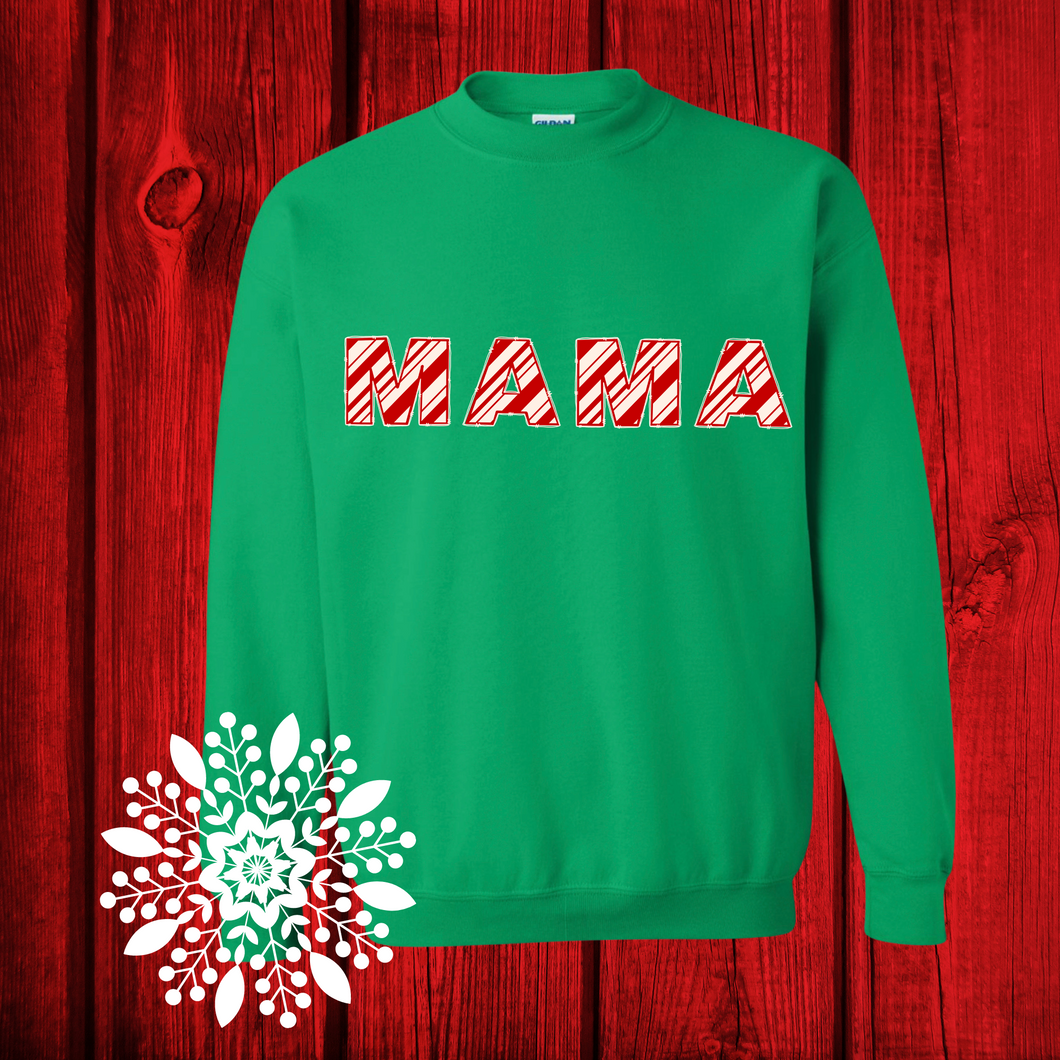 Candy Cane Doodle Letter DTF Print