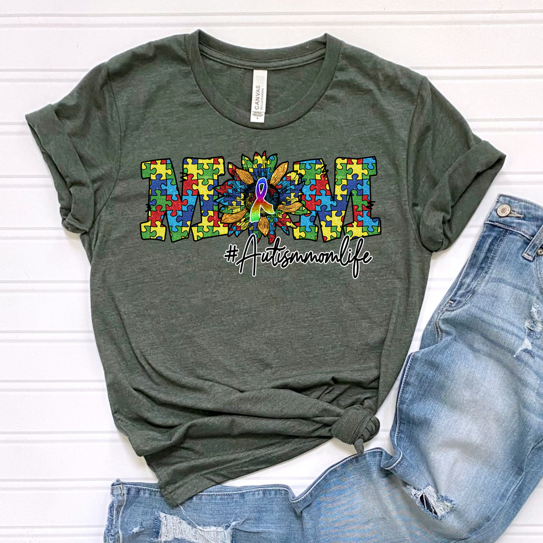Autism Mom DTF Print