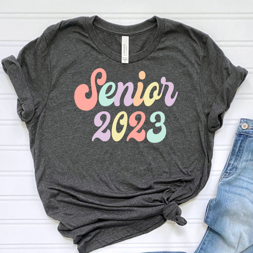 Senior 2023 colorful DTF Print