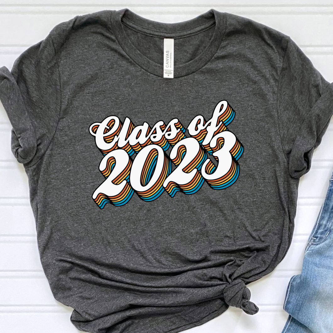 Class Of 2023 Rainbow DTF Print
