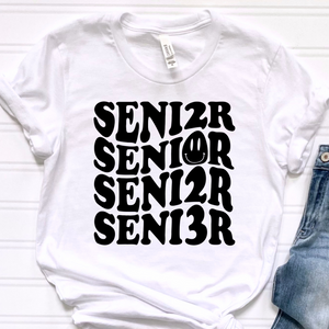 Senior Smiley Face DTF Print