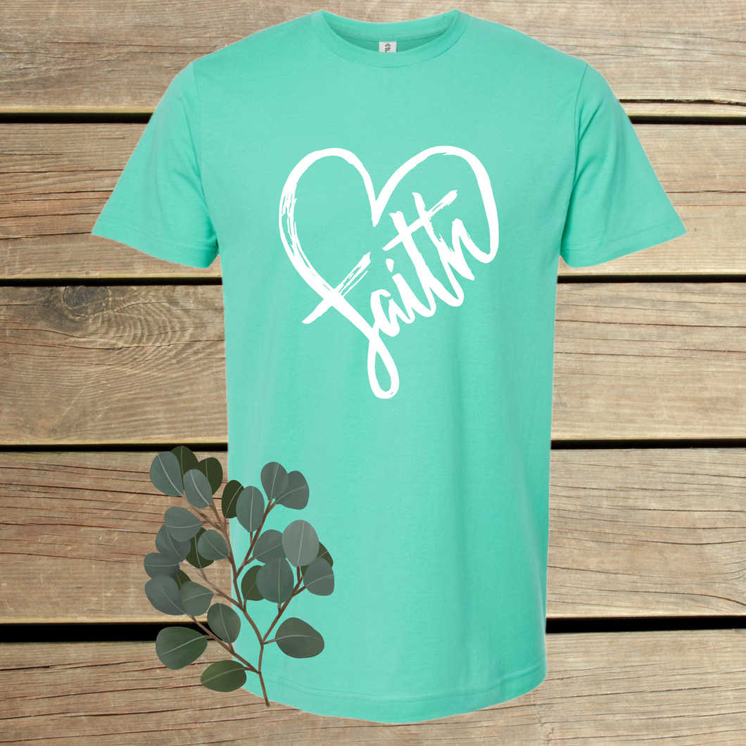 Faith Heart DTF Print