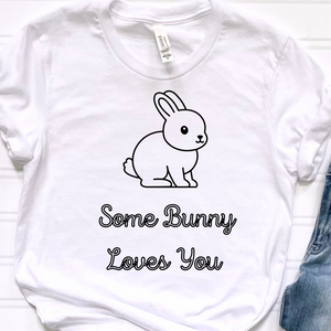 Some Bunny Coloring DTF Print