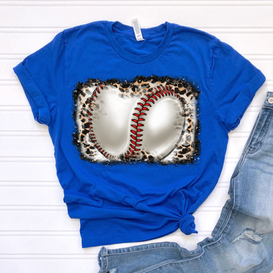 Baseball Cheetah Print DTF Print